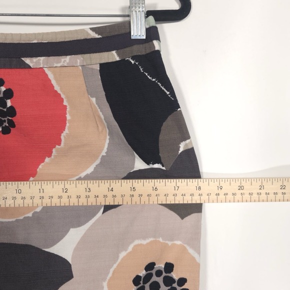 Boden Pencil Skirt US 6R Women's Floral Lined 100% Cotton W6439 - Picture 6 of 12